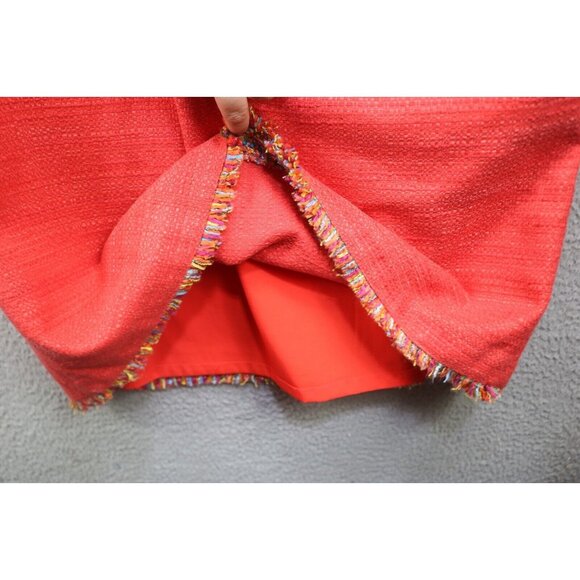 Talbots Orange Clay Tweed Sleeveless Dress-Size 16-Pockets-Lined-Office - Picture 6 of 12